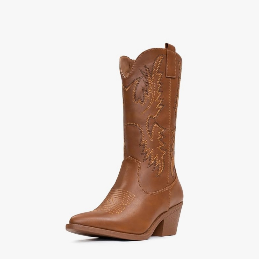 DSW Tan Western Boots 7